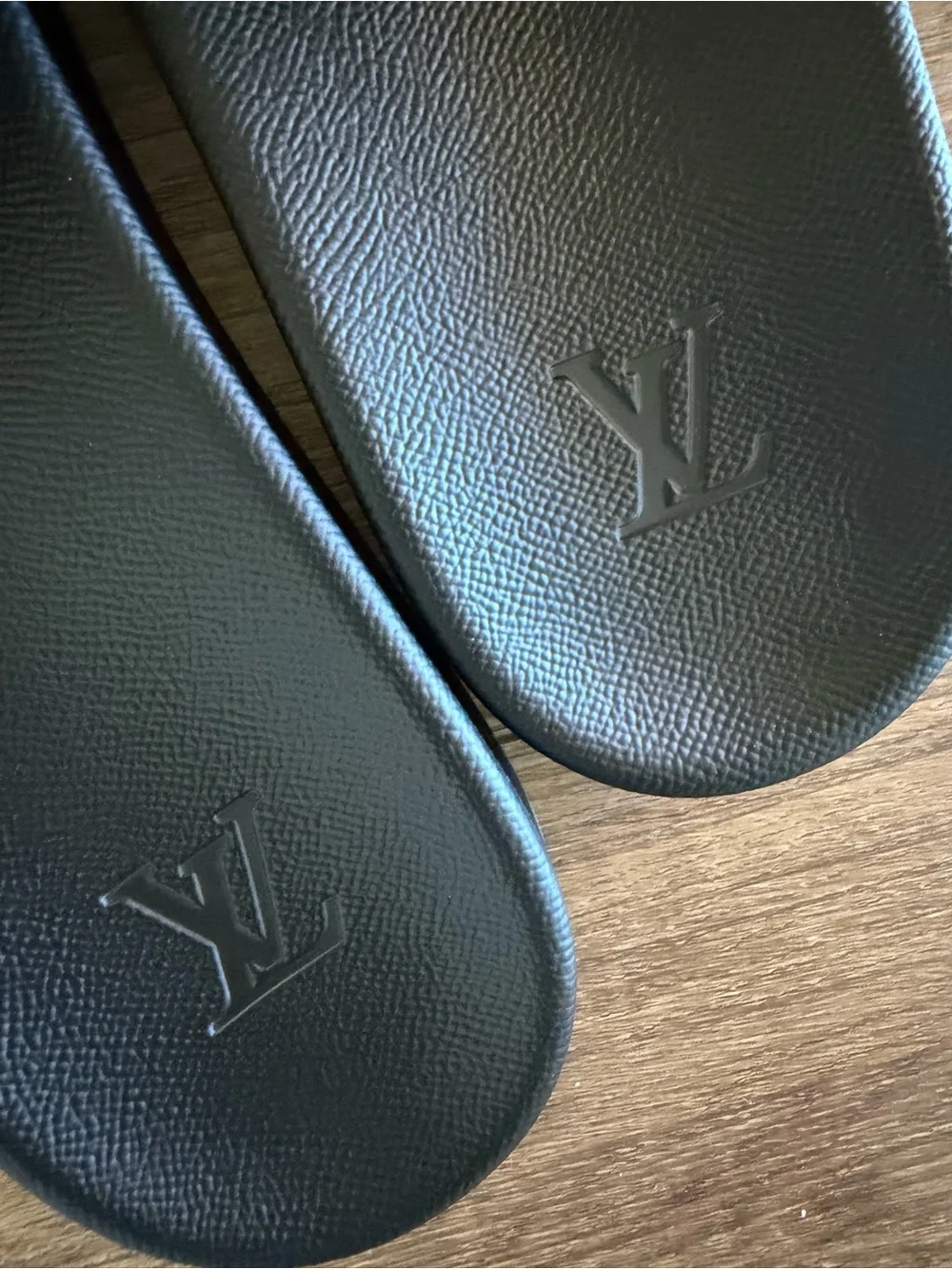 Louis Vuitton Waterfront Mule Monogram Eclipse Black Slides – Men’s Size 13
